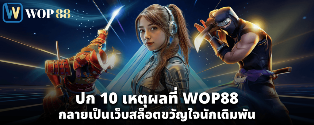 10 เหตุผลที่ WOP88 กลายเป็นเว็บสล็อตขวัญใจนักเดิมพัน